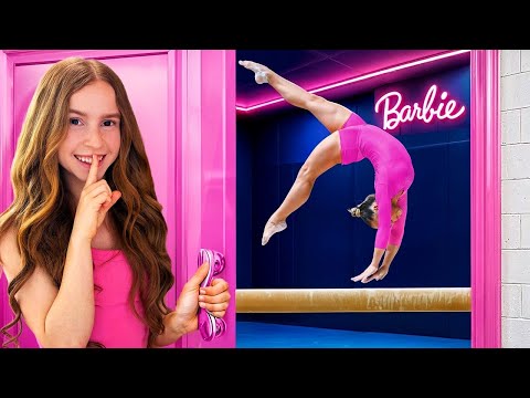 I Hid in a Secret Barbie Gymnastics Competition thumbnail