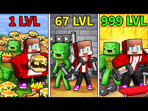 JJ and Mikey: From FAT To STRONG Evolution in Minecraft! thumbnail