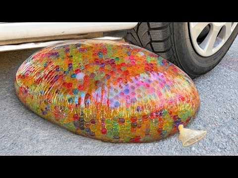ORBEEZ COCA COLA BALLOON VS CAR, Coca Cola Zero, PowerAde, Fanta, Sprite, Fruko and Mentos Diff Unde thumbnail