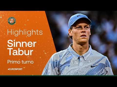 SINNER, la PRIMA a Parigi contro Tabur è (quasi) una PASSEGGIATA | HIGHLIGHTS | Roland Garros 2026 thumbnail