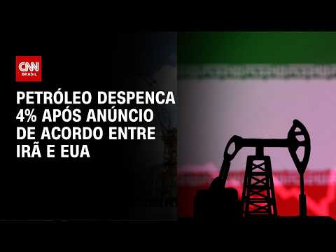 EUA x Irã: Petróleo despenca 4% após anúncio de acordo entre Irã e EUA | CNN PRIME TIME thumbnail