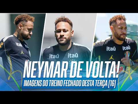 VOLTA DE NEYMAR E MUITO TRABALHO! AS IMAGENS DO TREINO FECHADO DA SELEÇÃO BRASILEIRA NA COPA thumbnail