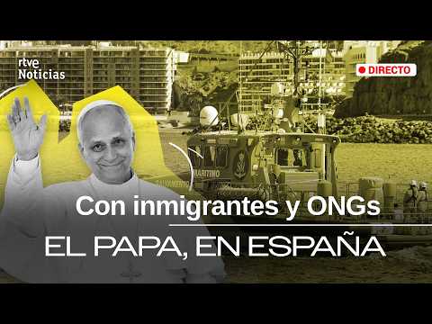 ESPECIAL INFORMATIVO | LEÓN XIV con los INMIGRANTES y ONGS en ARGUINEGUÍN | RTVE Noticias thumbnail