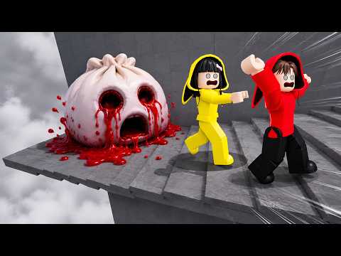 Yuta, Mio Dan Baby Celine Dikejar Squishy Dumpling Paling Seram Di Tower || ROBLOX thumbnail