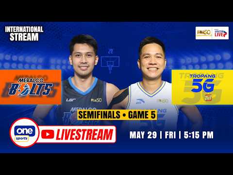LIVE: MERALCO vs TNT | PBA SEASON 50 COMMISSIONER’S CUP SEMIS | MAY 29, 2026 | INTERNATIONAL STREAM thumbnail