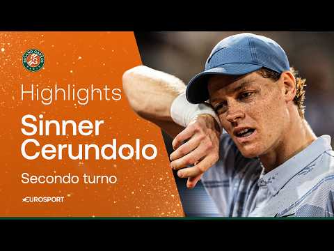 SINNER è fuori! Si sente male e perde al 5° set con Cerundolo | HIGHLIGHTS | ROLAND GARROS 2026 thumbnail