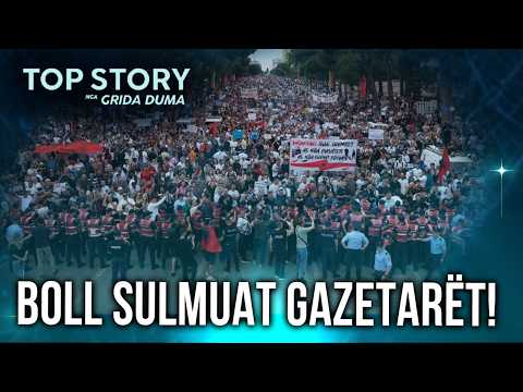 Boll sulmuat gazetarët! Debati i kolegëve në studio thirrje protestuesve: Mos prekni reporterët thumbnail