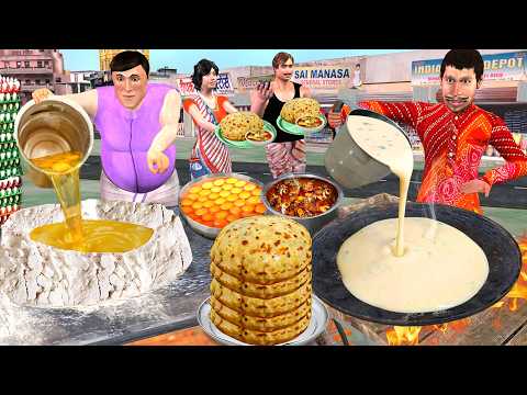 Liquid Dough Anda Paratha | Street Food Ka Viral Jugaad | Hindi Kahaniya thumbnail