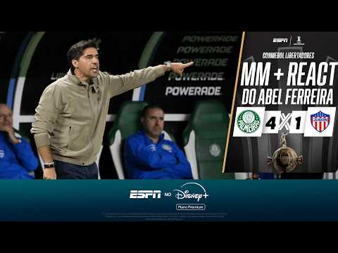 AS REAÇÕES DE ABEL FERREIRA A PALMEIRAS 4 X 1 JUNIOR BARRANQUILLA NA LIBERTADORES thumbnail