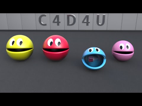 Especially for Cool Kids: PacMan 3D V3 ❤️ C4D4U thumbnail