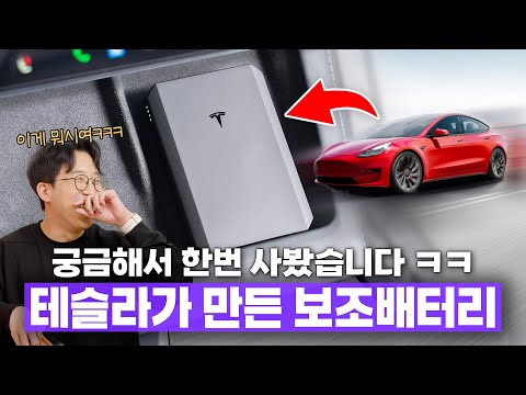 테슬라에 머리 깨진 사람 전용 보조배터리.. 저 또 흑우 된 건가요? thumbnail
