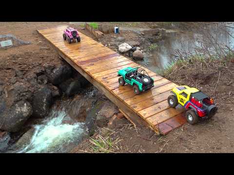 3 Trucks Rootin' Around In the Backyard Trail Park | RC ADVENTURES thumbnail