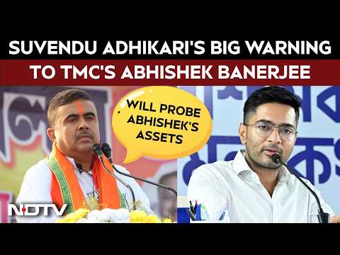 Suvendu Adhikari News Today | West Bengal CM Suvendu Issues Sharp Warning To TMC's Abhishek Banerjee thumbnail