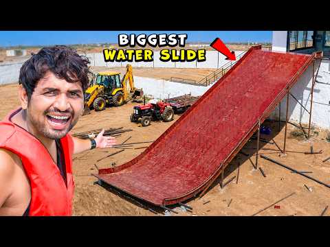 We Make Biggest Water Slide…In Studio | Personal Water Park | Part-2 | DAY 46 thumbnail