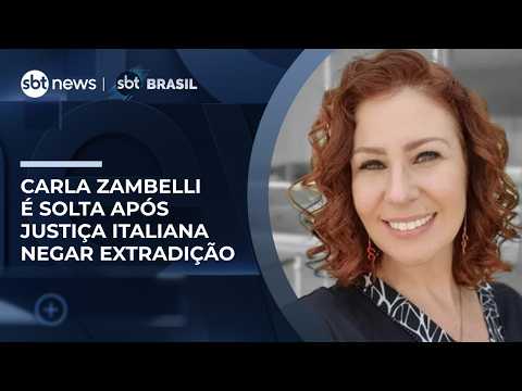 Carla Zambelli deixa a prisão após Justiça da Itália negar pedido de extradição | #SBTBrasil thumbnail