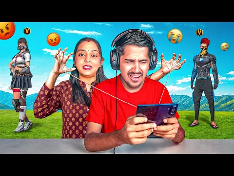 Free Fire But My Wife Controls My Game ? thumbnail