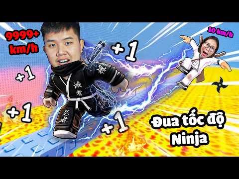Mỗi giây +1 tốc độ Ninja siêu mạnh nhanh nhẹn nhất vượt thử thách khó cùng bqThanh & Ốc thumbnail