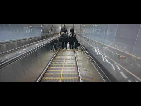 Taiwan, Kaohsiung Arena MRT Station, 2X escalator + night walk to Smokey Joe's thumbnail
