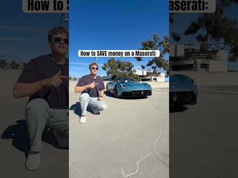 How to save money when buying a Maserati! #maserati #mc20 #mcpura thumbnail