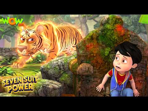Vir The Robot Boy : Robo Vir Par Hau Khatrnak Tiger Attack | Seven Suit Powers | Wow Kidz thumbnail