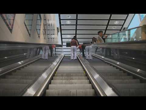 Hong Kong, Sai Ying Pun MTR Station, 6X escalator thumbnail