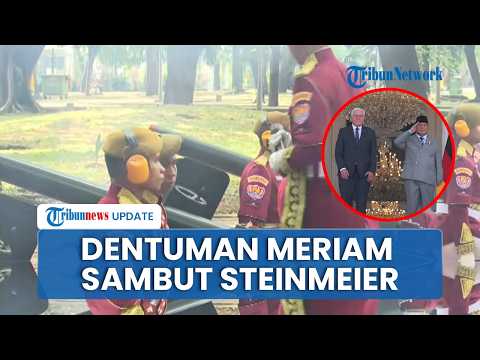 21 Dentuman Meriam Sambut Presiden Jerman di Istana, Steinmeier Terpukau Disambut Tarian Tradisional thumbnail