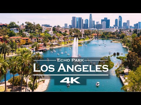 Echo Park Los Angeles in 4K 🇺🇸 | Cinematic Aerial Drone Footage | Relaxing LA City Views thumbnail