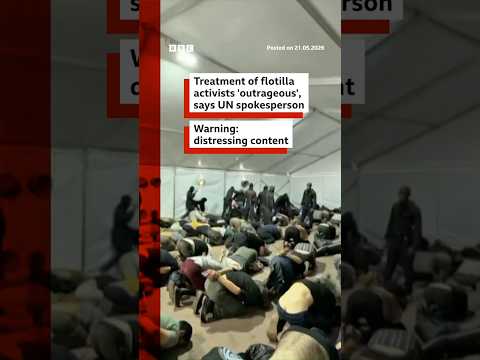 Treatment of Gaza flotilla activists 'outrageous', says UN spokesperson. #BBCNews thumbnail