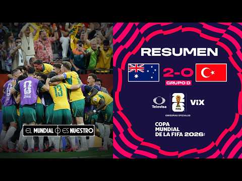 RESUMEN Y GOLES - Australia vs Turquía | Copa Mundial de la FIFA 2026 - Jornada 1 Grupo D | TUDN thumbnail