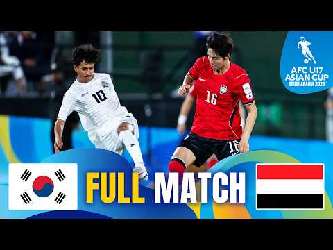 Korea Republic vs Yemen | Full Match | Group Stage – AFC U17 Asian Cup™ 2026 thumbnail