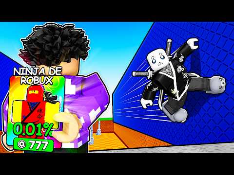 MEU AMIGO TRAPACEOU, mas não sabia que eu tinha o NINJA SECRETO na Corrida do Roblox thumbnail