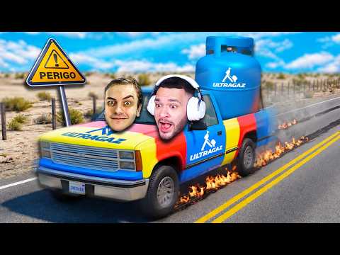 TROLLEI meu AMIGO com CARRO do GÁS! BeamNG.drive thumbnail