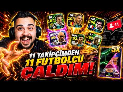 11 Takipçimden 11 Futbolcu Çaldım! 5 Epik/Show-Time Cezalı! eFootball Mobile 2026 thumbnail