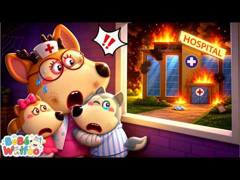 Bebé Wolfoo | ¿Fuego En El Hospital? 🔥 | Dibujos animados para niños thumbnail