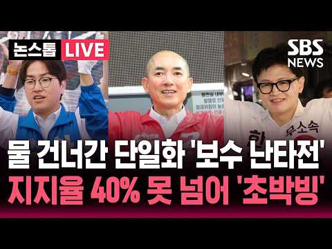 [?속보] 박민식-한동훈 단일화 물 건너가자 '보수 난타전'..부산 북갑 지지율 40% 누가 넘나 "이대로 초박빙?" | SBS 논스톱 라이브 thumbnail