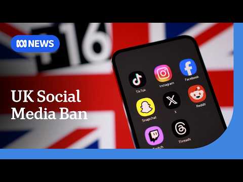 UK takes inspiration from Australia as under-16s social media ban announced | ABC NEWS thumbnail
