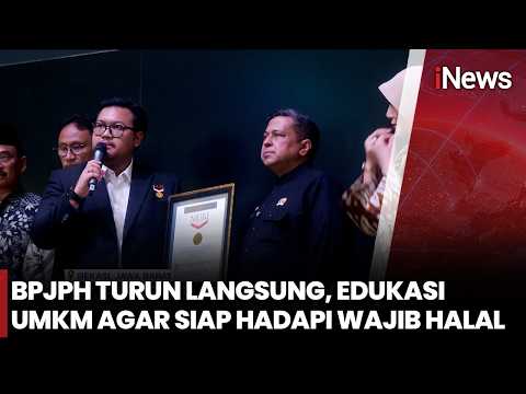 BPJPH Gelar Sosialisasi Wajib Halal, UMKM Diedukasi Pahami Sertifikasi | iNews Pagi 6/6 thumbnail