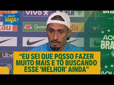 RAPHINHA FALA SOBRE EXPECTATIVAS E COBRANÇA NA SELEÇÃO | COLETIVA DA SELEÇÃO BRASILEIRA thumbnail
