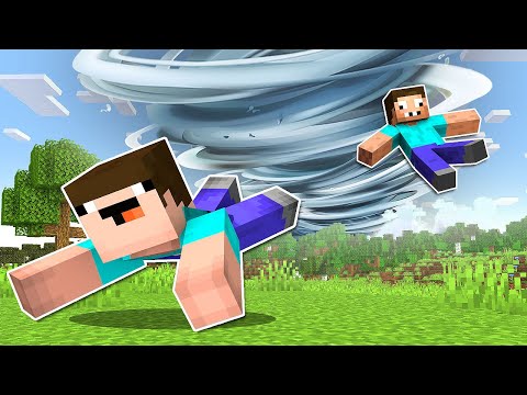 НУБ И ПРО СПАСАЮТСЯ ОТ ТОРНАДО В МАЙНКРАФТ ! НУБИК И ТРОЛЛИНГ ЛОВУШКА MINECRAFT thumbnail