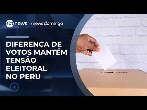 Keiko Fujimori lidera apuração por margem estreita | #NewsDomingo thumbnail