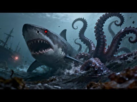 盗墓Movie🔥【MULTISUB】巨鯊奪命，章魚鎖喉，歸稱為神祕境步步驚魂#惊悚 #悬疑 #movie #鬼吹灯 #drama #探险 #chinesedrama thumbnail